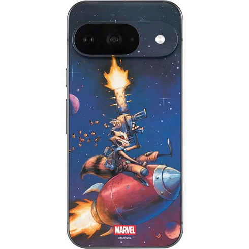 Marvel Rocket Raccoon Rocket Ride Google Pixel 9 Skin